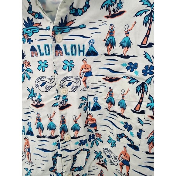 American Eagle Outfitters Men's Medium Aloha 100% Cotton Seriously Soft Hawaiian - Picture 2 of 6